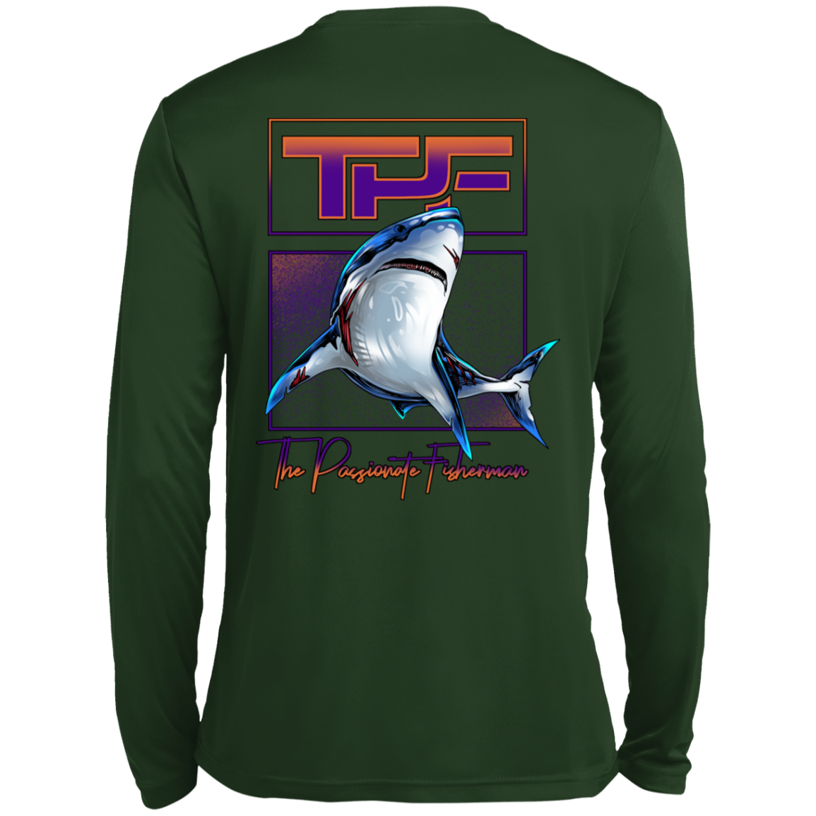 Great White Shark -TPF-Performance Fishing Shirt