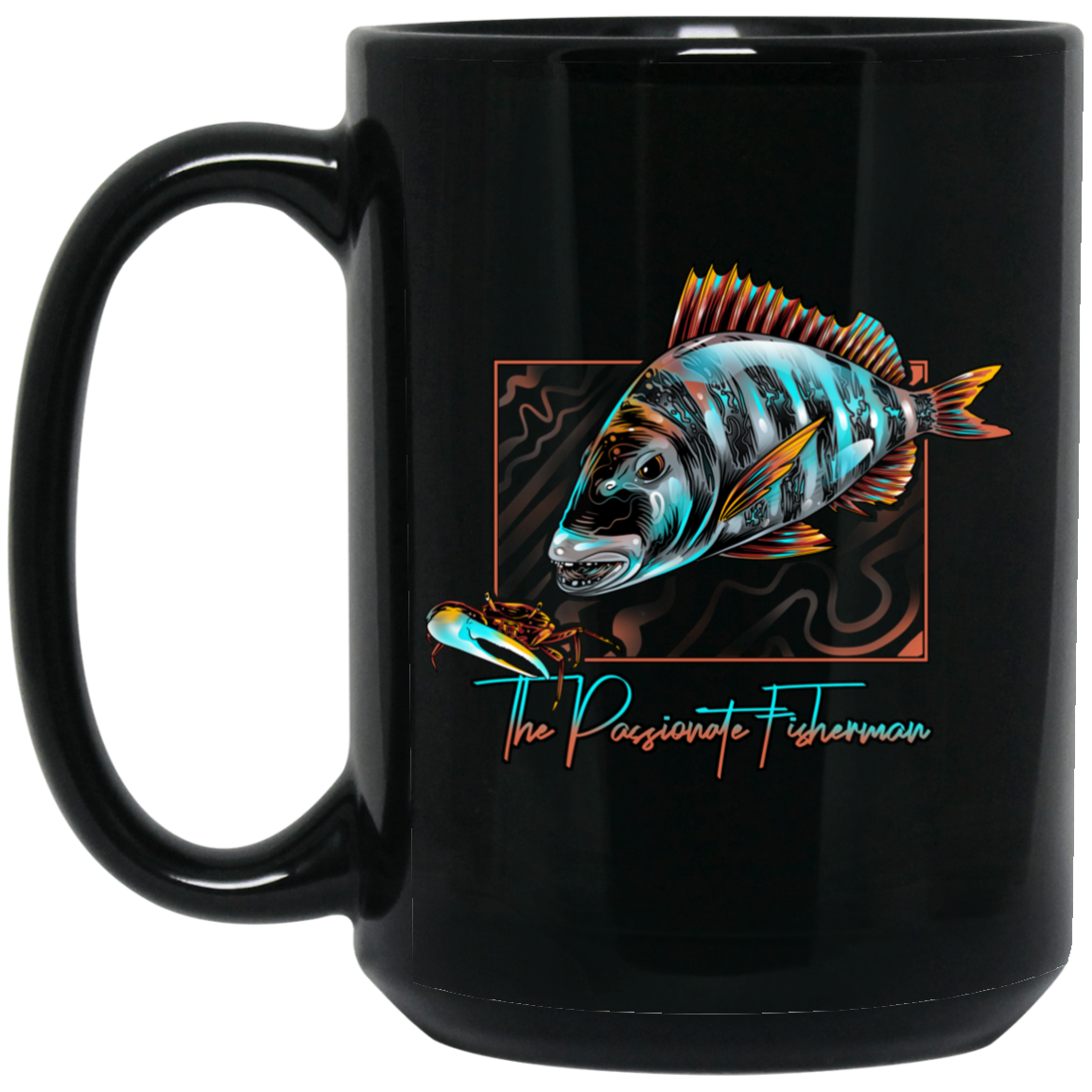 The Passionate Fisherman- Sheepshead Coffee Mug