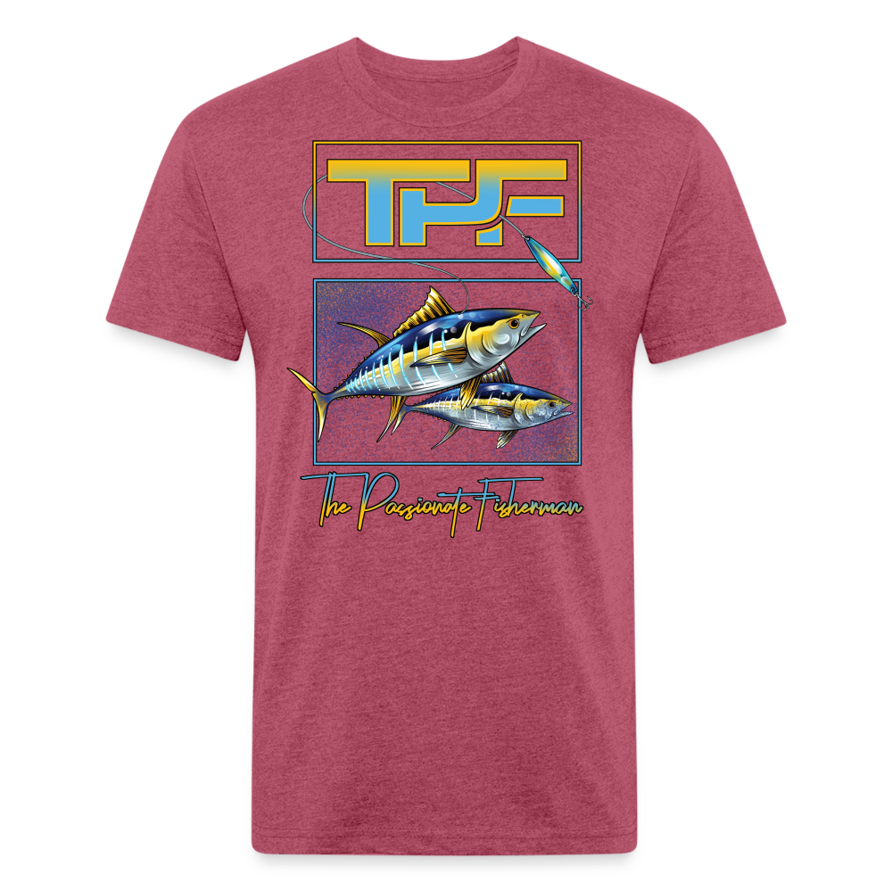 Yellowfin Tuna-TPF-T-Shirt - heather burgundy