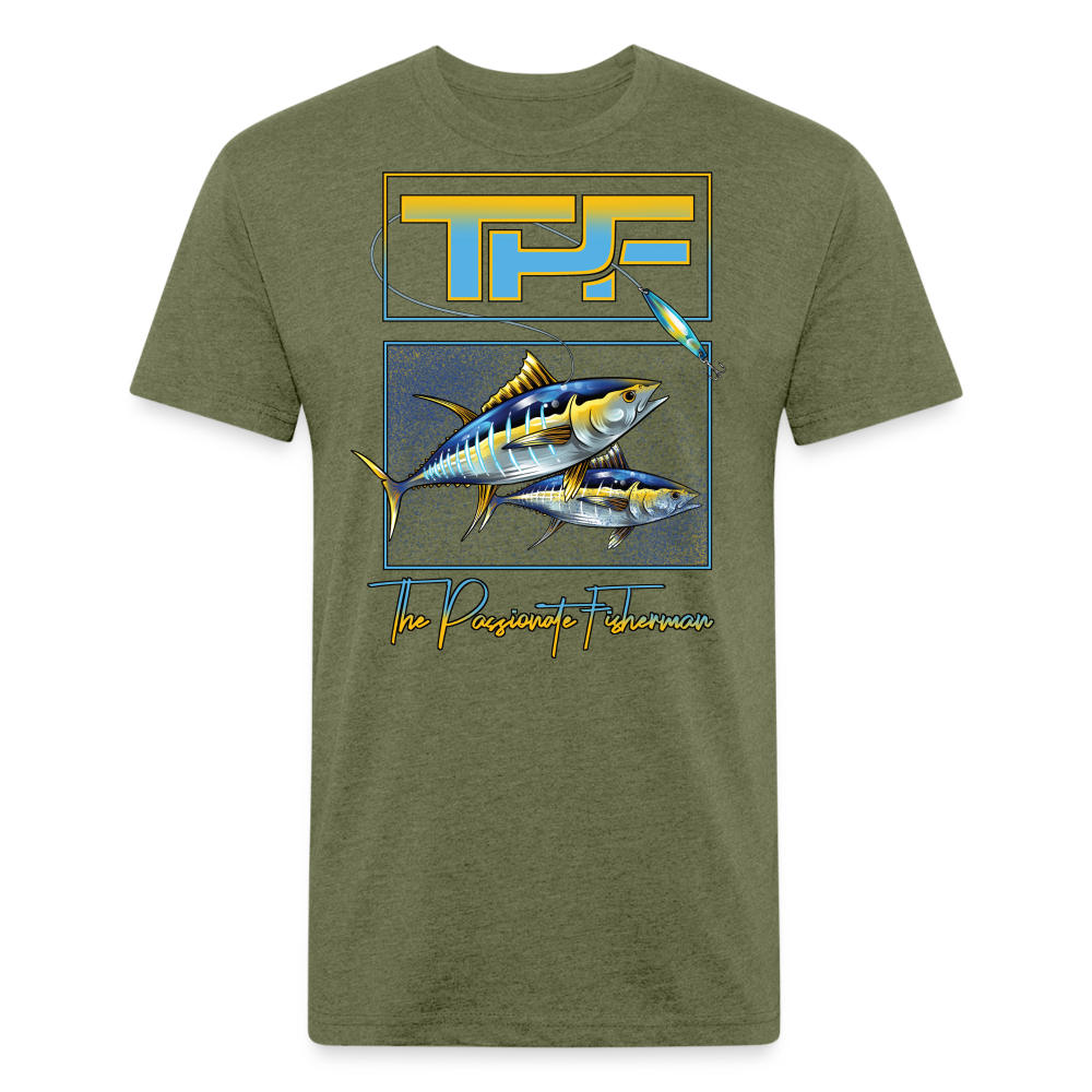 Yellowfin Tuna-TPF-T-Shirt - heather military green