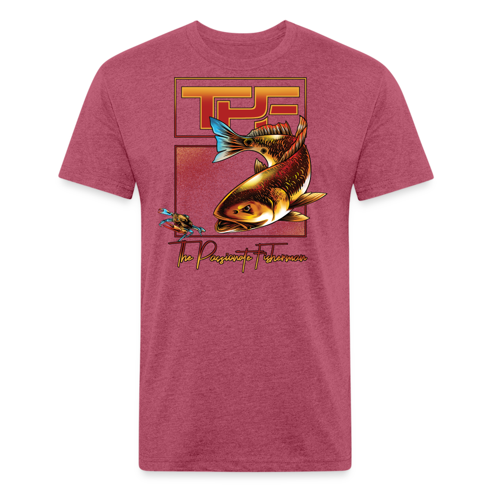 Redfish -TPF-T-Shirt - heather burgundy