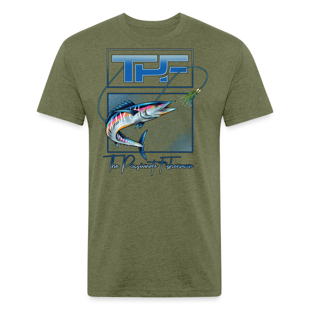 Wahoo-TPF-T-Shirt - heather military green