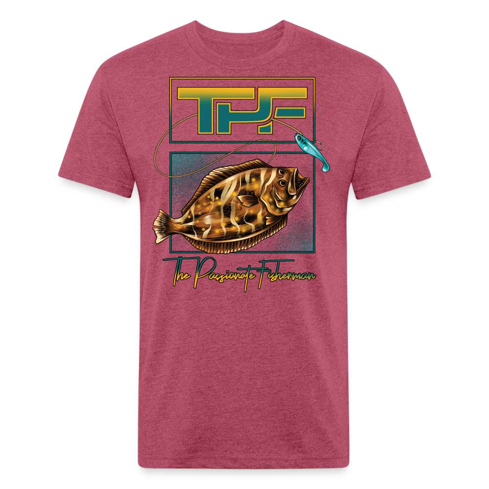 Flounder-TPF-T-Shirt - heather burgundy