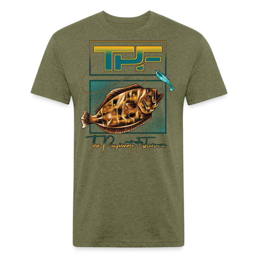 Flounder-TPF-T-Shirt - heather military green