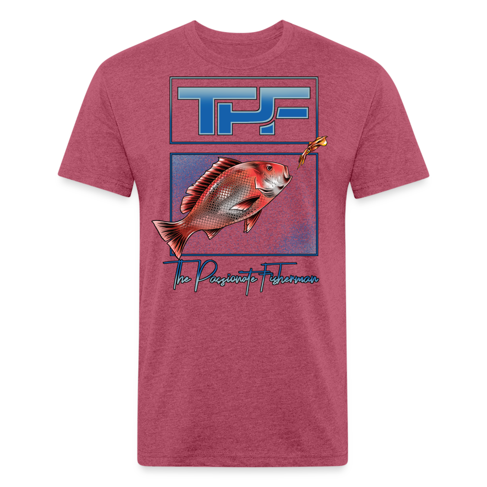 Red Snapper-TPF-T-Shirt - heather burgundy