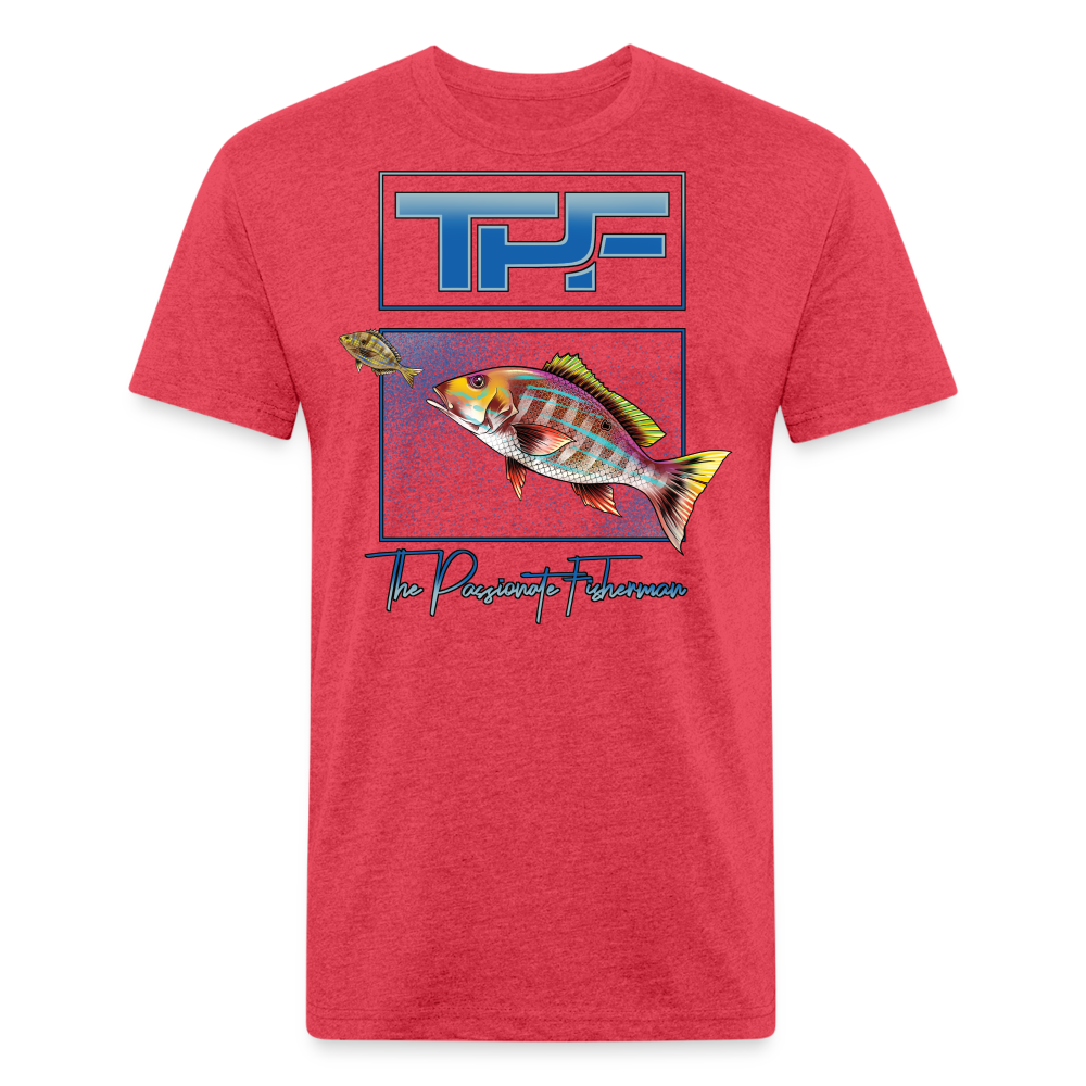 Mutton Snapper-TPF-T-Shirt - heather red