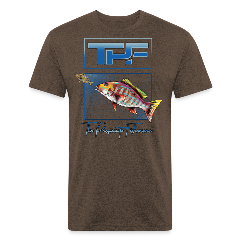 Mutton Snapper-TPF-T-Shirt - heather espresso