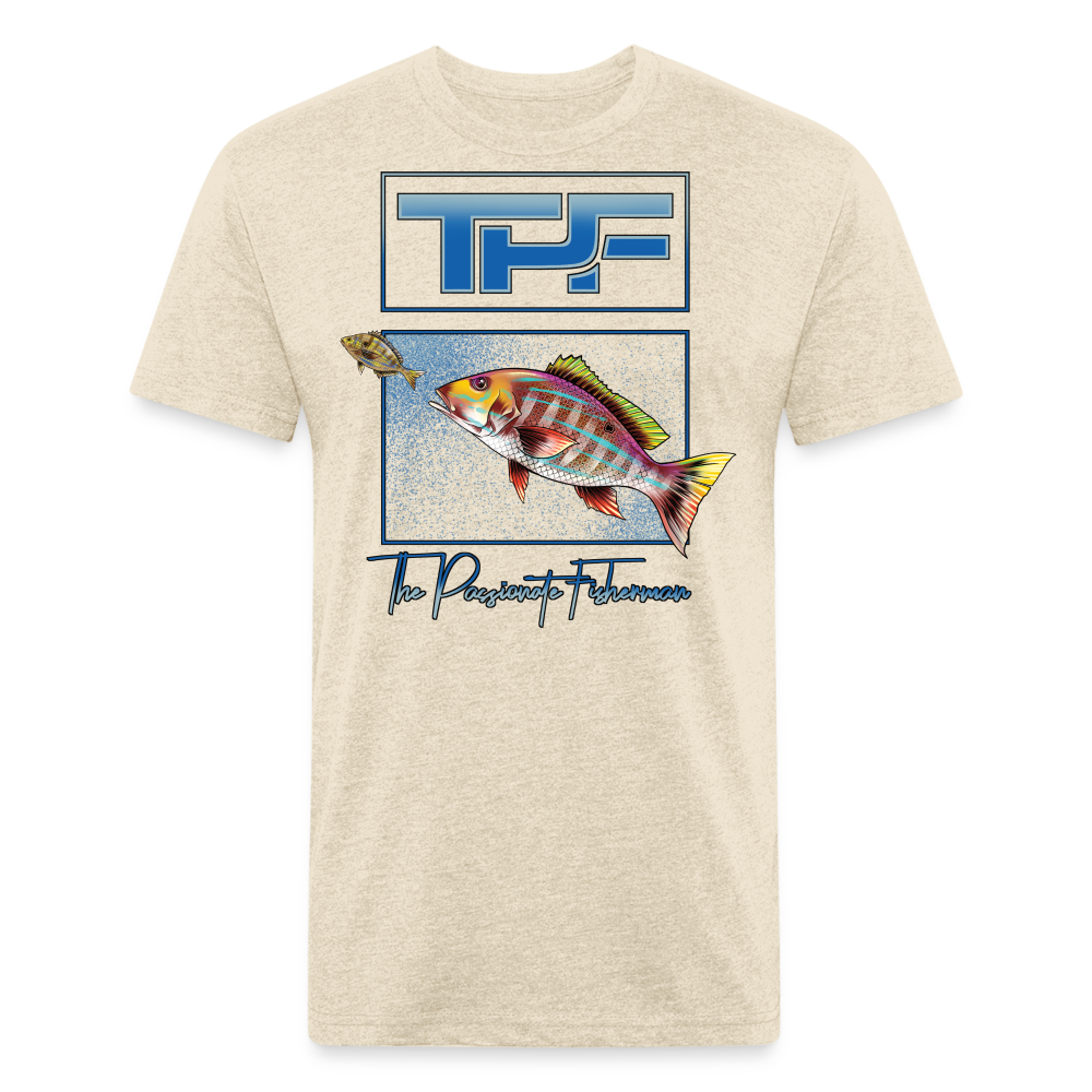 Mutton Snapper-TPF-T-Shirt - heather cream