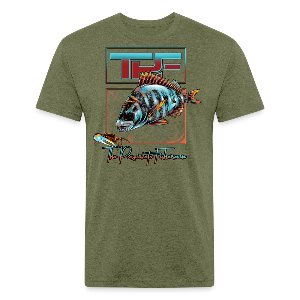 Sheepshead-TPF-T-Shirt - heather military green