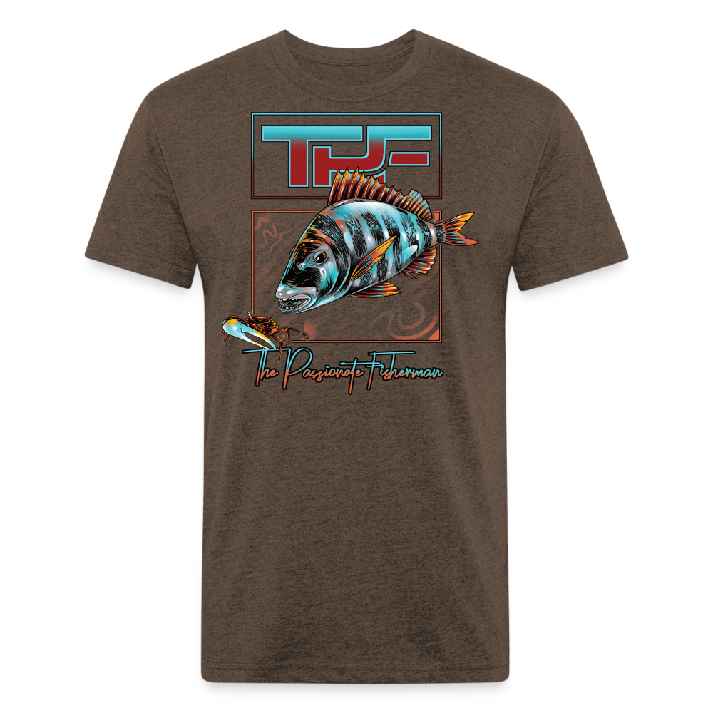 Sheepshead-TPF-T-Shirt - heather espresso