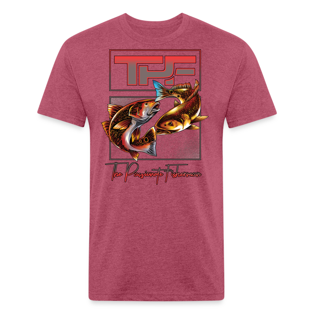 2 Redfish-TPF-T-Shirt - heather burgundy