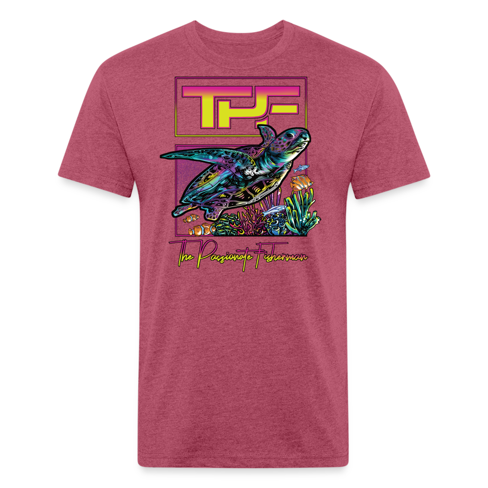 Sea Turtle-TPF-T-Shirt - heather burgundy